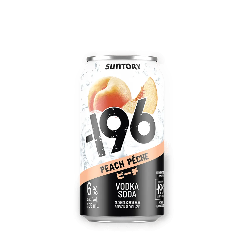 Vodka Soda Peach Can Back Label 355ml Freeze Method 196