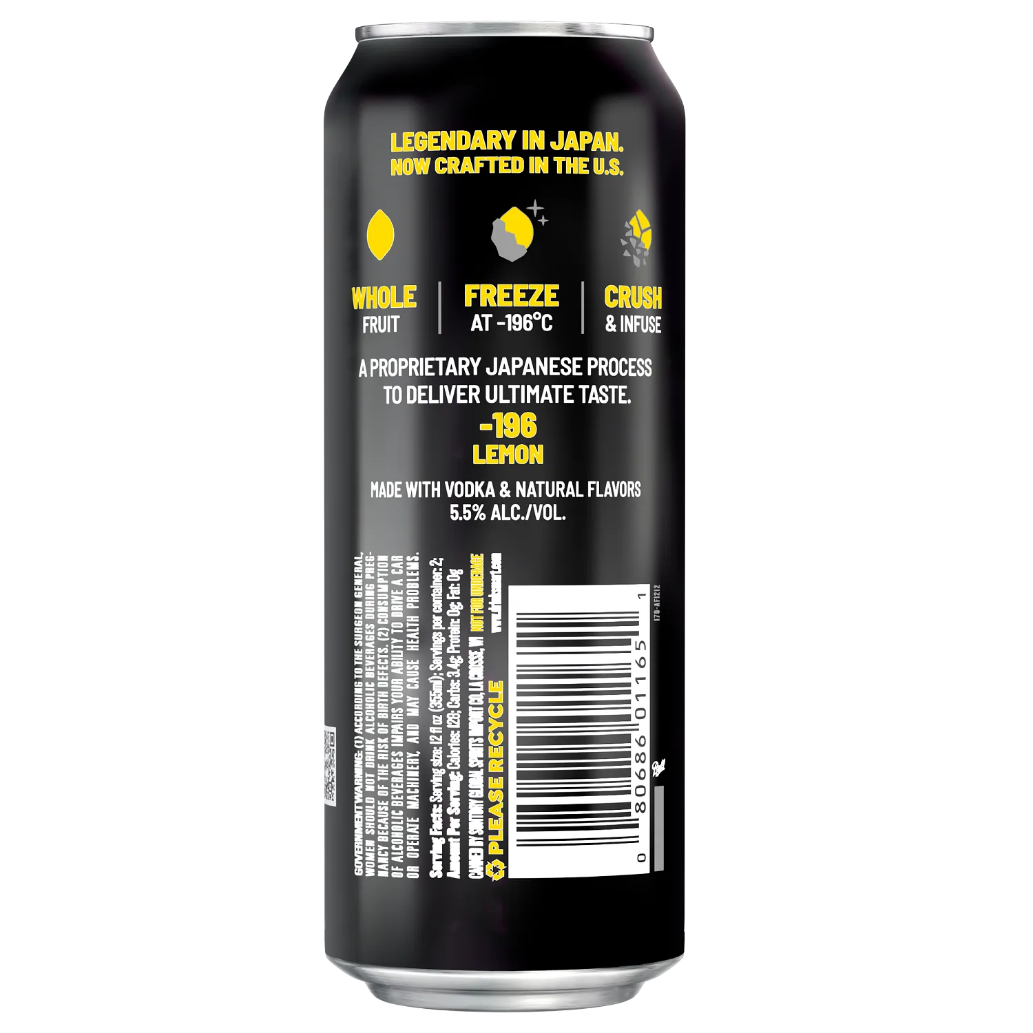 -196 Vodka Seltzer Lemon