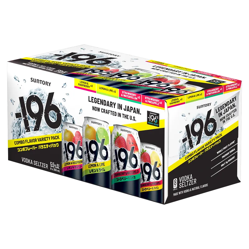 196 Vodka Variety Seltzer Pack | Minus 196
